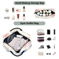 thumbnail image 4 of Travel Duffel Luggage Bag Sports Duffle Bag Gym Bag with Zipper Glittering Peonies, 4 of 7