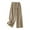 A02_Khaki, variant on gbyLJF Womens Cotton Linen Pants Trendy Ruffle Trim Loose Fit Elastic Waist Pants Work Casual Pants with Pockets A01_White L