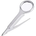 thumbnail image 1 of 10X Handheld Tweezers Magnifying Glass Portable Stainless Steel Magnifier Precision Tweezers Loupe 25MM Optical Magnifier Glass Lens for Inspection Jewelry Coins Stamps Maps, 1 of 7