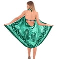 thumbnail image 3 of HAPPY BAY Women's Beach Bikini Wraps Sarong Swimwear Cover up Wrap Skirt Bathing suit Swimsuit Pareo Coverups for Women One Size Shamrock Green, Floral, 3 of 3