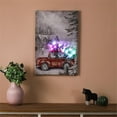thumbnail image 4 of LuxenHome Lighted Christmas Vintage Truck Canvas Print, 4 of 11