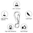 thumbnail image 4 of 20 Piece Mini Carabiner Set Carabiner Hook Snap Closure Keyring Clips Snap Buckle Spring Backpack Clasps Hooks for Camping, 4 of 6