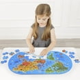 thumbnail image 2 of mideer Floor World Map Geography Puzzle Treasure Box Set 100 Pieces - Our World - Animals - Architecture - STEM Educational Learning Toy, 2 of 4