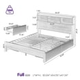 thumbnail image 6 of Greenstell Full Bed Frame With 4 Storage Drawers - Metal Platform Bed with Charging Station, LED Bed Frame, Easy Assembly, Noise-Free, Adult, Black, 6 of 7