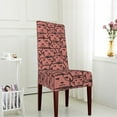 thumbnail image 4 of Dining Chair Back Cover, Water Washing, Disassembly Chair Sleeve Sliding Cover Protective Cover-Brown Dog Family Pattern Chair Protectors Seat Covers, 4 of 8