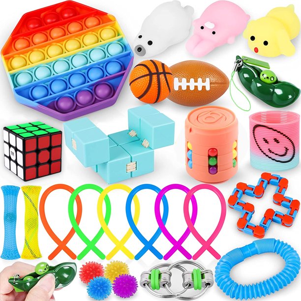 26pcs Fidgets Toys Bundle Fidget Toys Sets, Stress Relief Balls Sensory