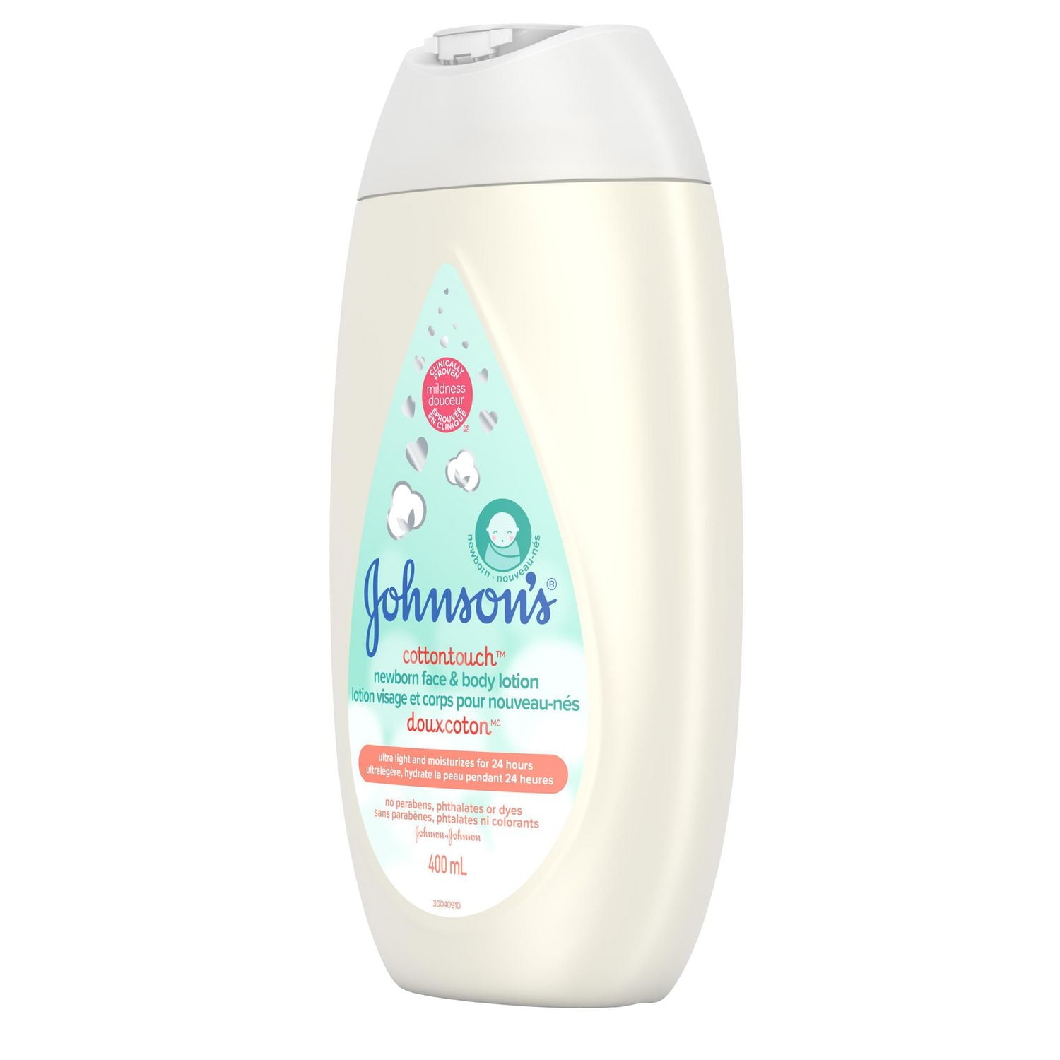 Johnson's Baby Lotion for Newborns, CottonTouch Cream, 400 mL