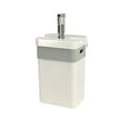 thumbnail image 5 of Creative Bath Manual Trash Compactor, 6.16 gallons, White, 5 of 6