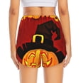 thumbnail image 4 of Fotbe Halloween Pumpkin Womens High Waist Running Shorts Athletic Workout Quick Dry Shorts for Women with Pockets Gym Yoga Summer Shorts-Medium, 4 of 9