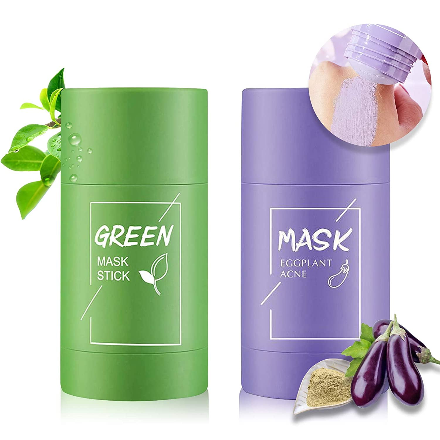 Green Tea/ Eggplant Purifying Clay Stick Mask, Green Tea/ Eggplant Mask ...