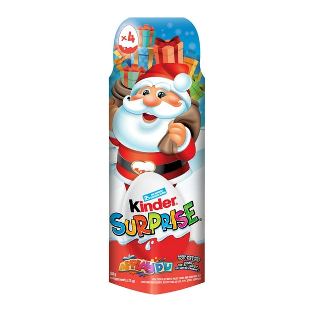 Chocolat noir et au lait moulage Père Noël KINDER