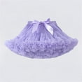thumbnail image 2 of HAOTAGS Mini Skirt GirlsSolid Elastic Waist Adjustable Tutu Skirts Purple 0-2 T, 2 of 6