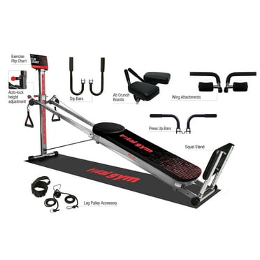 Total Gym Multifunctional Home Gym with Workout DVDs