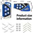 thumbnail image 2 of XINQIHANG 2 PCS Upgrade Anti-Slip Performance Automatic Pedal Cover Kit(Brake & Gas Pedal Pads),No Drilling Compatible with Automatic Transmission (Blue), 2 of 6
