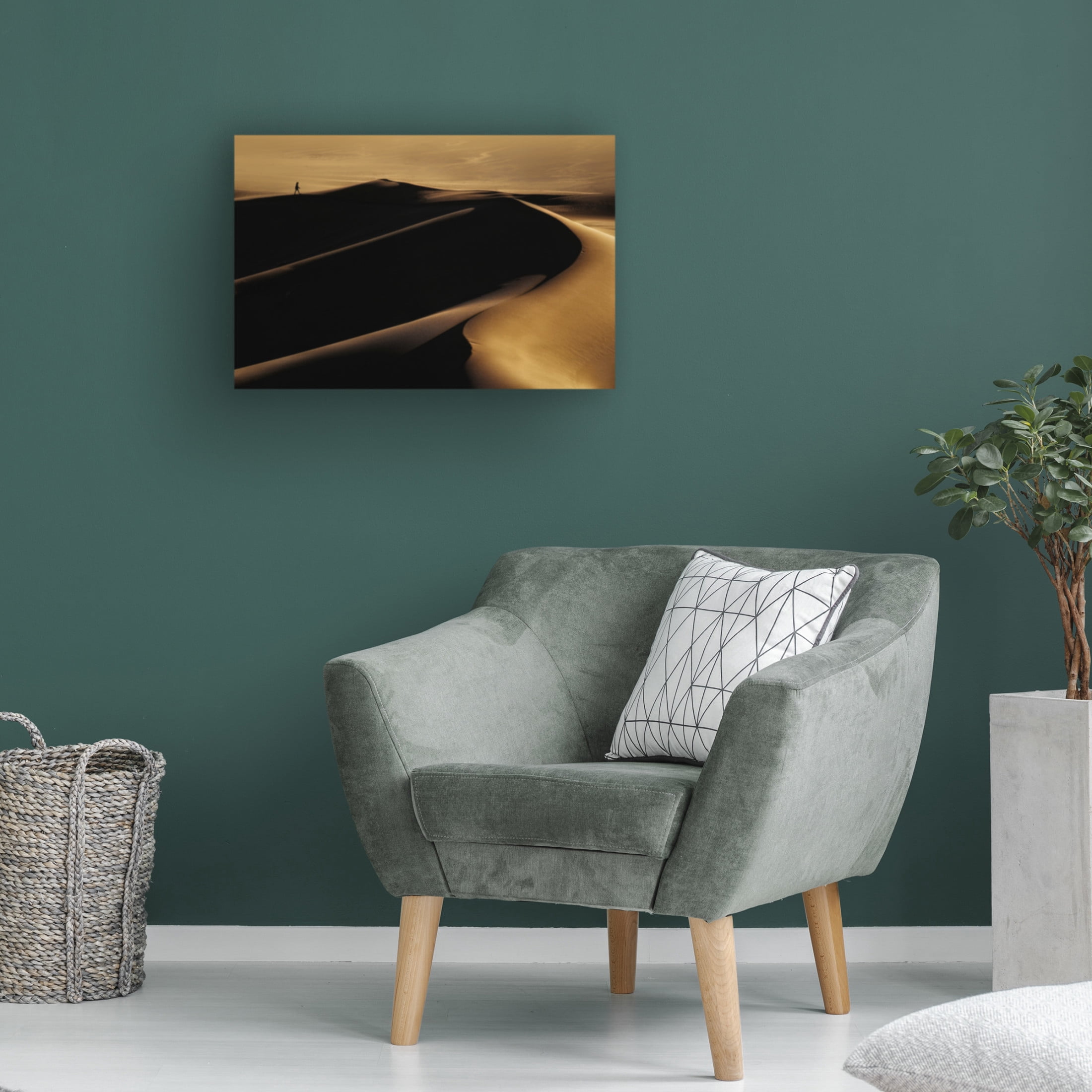 Canvas Wall Art - Mohammad Fotouhi 'Desert One' Wall Art for Living Room, Bedroom, or Office Décor by Trademark Fine Art - 24 x 16 Inches
