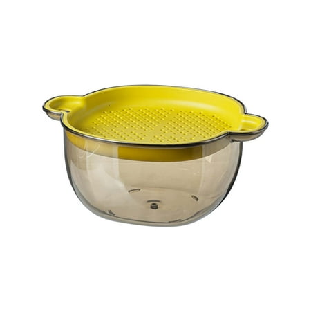 

Strainers for Kitchen Qwtwty Double Layer Drainage Basket Vegetable Basket Kitchen Fruit Basket Filter Basin with Handle Vegetable Basket Leaking Basin On Clearance