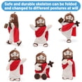 thumbnail image 5 of 13.4in Jesus Doll Movable Frame Bible Book Various Shapes High Playability For Hanging Easter Gifts Christmas Gifts For Boys And Girls-Red, 5 of 9