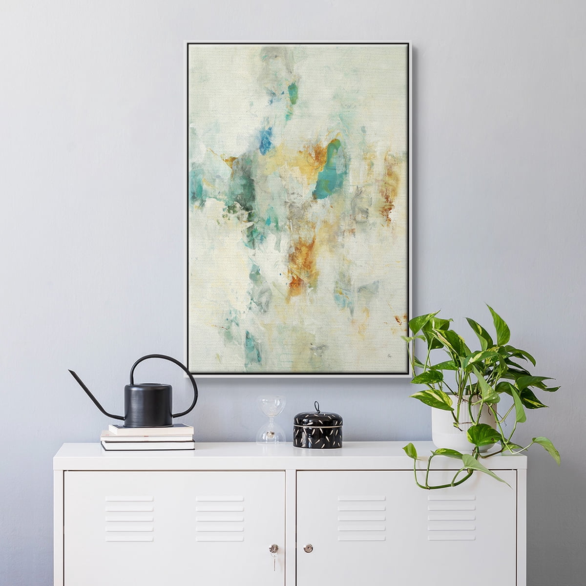 Let's Dance Framed Premium Gallery Wrapped Canvas - Ready to Hang - 25 x 37 - White Floating Frame