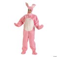 thumbnail image 2 of Open Face Easter Bunny - Rabbit - Pink - Costume Mascot - Adult - Medium, 2 of 2