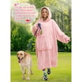 thumbnail image 5 of Fantaslook Wearable Blanket Hoodie Sweatshirt for Women and Men, Warm and Cozy Blanket Hoodie, Flannel Blanket with Sleeves and Giant Pocket, 5 of 7
