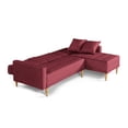 thumbnail image 4 of Sala Modular Reversible Makora Kendall Con Memory Foam, Color Rojo, Lino Respaldo Reclinable De 3 posiciones., 4 of 9