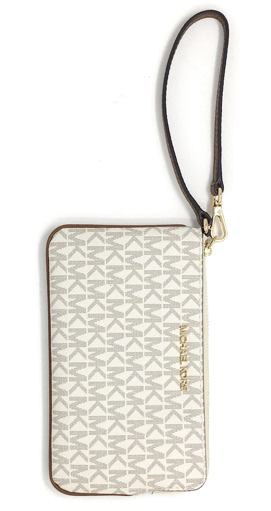 Michael Kors Jet Set Travel Large Top Zip Signature PVC Wristlet