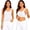 White, variant on WAYUTE Tank Tops for Women with Built in Bras Wireless Camisole Top Seamless Slim Fit Solid Color Breathable Layering Top,Silver,4XL