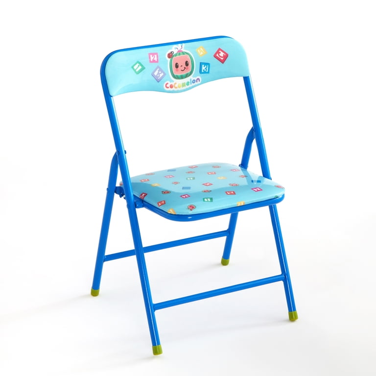 CoComelon 3 Piece Blue Table and Chair Set, Toddler Furniture
