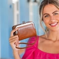 thumbnail image 4 of Ladies' Coin Purse With Snap Closure Zipper Pouch Bag, 4 of 7