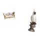 thumbnail image 5 of sofá de casa de muñecas,Muebles para casa de muñecas,sofá para casa de muñecas,decoración a escala,Figura de escritorio,Figura de loro para escritorio,oficina o decoración del, 5 of 8