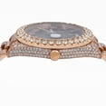 thumbnail image 3 of Pre-Owned Rolex Day-Date II 41MM 218235 Black Roman Diamond Dial Diamond Bezel 18K Rose Gold Full Diamond President Bracelet 25.75ct, 3 of 8