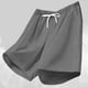 thumbnail image 3 of Mens Pantalones Cortos de Cintura Elástica con Bolsillos Secado Rápido Multi Bolsillo Pantalones de Baño para Hombres, Pantalones de Playa Transpirables con Cordón, 3 of 5