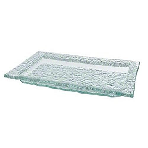 , Inc. BG159 9' x 15' Rimmed Bubble Glass Platter, Green$$Home Decor, Kitchen, & Other