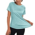 thumbnail image 5 of Posijego Womens Workout Tops Quick Dry Athletic Top Short Sleeve Mesh Lightweight Casual Gym Tee Shirts, 5 of 8