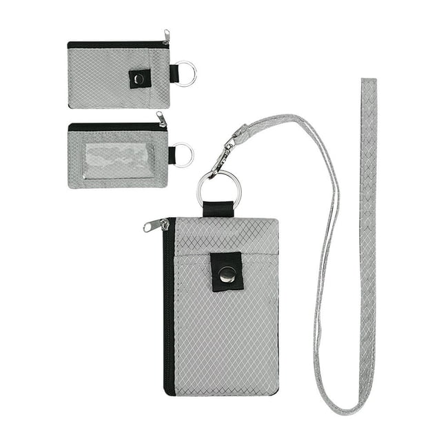 YSTIANN Thin Mini Wallet - Multi-Functional Card Holder with Keychain, Anti-Theft Slim Card Case, Neck-Hangable Design WJ94-4717