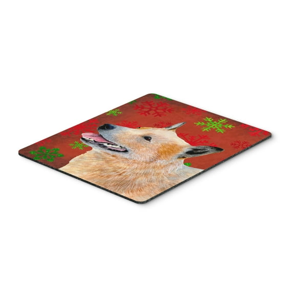 Carolines Treasures LH9317MP "Australian Cattle Dog Red Green Snowflakes Christmas Mouse Pad Hot Pad or Trivet" Large