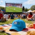 thumbnail image 6 of Soccer Hat, USA CAN MEX 2026 Merchandise, Breathable Cotton Adjustable Hat, Printed Baseball Cap for Football Fans Match Day Wear, 6 of 7