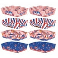 thumbnail image 2 of 24 Pcs 4th of July Food Trays – Patriotic Paper Snack Boats for Chips, Nachos & Candy | Red White Blue American Flag Party Supplies for Independence Day, Memorial Day & USA Themed Celebrations, 2 of 8