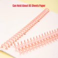 thumbnail image 4 of DIY Trimmable Plastic Binder Rings - 12mm Diameter 30-Hole Macaron Light Blue Loose-Leaf Clips, 10-Pack ABS Spring Binding Rings for A4/A5/A6/A7/B5 Notebooks, 9.5mm Spacing Holds 85 Sheets, 4 of 7