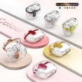 thumbnail image 2 of Clear Case for Samsung Galaxy Buds 3/ Galaxy Buds 3 Pro, with Keychain Lock Button Wireless Charging Support Anti-Scratch Not-Yellowing Dustproof Bumper Case Cover, Silver, 2 of 7