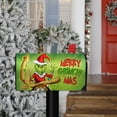 thumbnail image 6 of Merry Christmas Fabric Welcome Mailbox Cover Magnetic Standard 21x18inch, Green Xmas Decorative Post Letter Box Decoration Wrap Winter Decor for Garden Yard, 6 of 6
