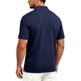 thumbnail image 4 of Men's Quick Dry Tactical Polo Shirt, Lightweight Breathable Performance Polo, Short Sleeve UPF 50+ Outdoor Golf Shirt Navy 2XL, 4 of 9