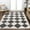 White/Dark Gray, variant on JONATHAN Y ATHENS 5 x 8 Area Rug, Draper Geometric Diamond Pattern - White/Charcoal, ATH100A-5
