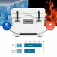 thumbnail image 2 of Resenkos 16 Quart 24-Can Capacity Portable Insulated Ice Cooler with 2 Cup Holders-White, Portable Freezer for Camping, Truck, RV, Travel, Boat and Home Use, 2 of 11