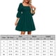 thumbnail image 2 of Vestidos Casuales Vestido de mujer con cuello cuadrado sin espalda para cóctel (verde oscuro XXL) Cgtredaw para Mujer Verde oscuro T XL, 2 of 7