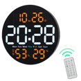 thumbnail image 1 of 10 Inch Led Digital Wall Clock With Alarm Temperature And Hygrometer, 1 of 8