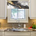 thumbnail image 3 of Valance 54x18In Kitchen Curtain Living Room Curtain Bedroom Curtain Balcony Door Curtain Utility Room Curtain Beautiful Black Marble, 3 of 6