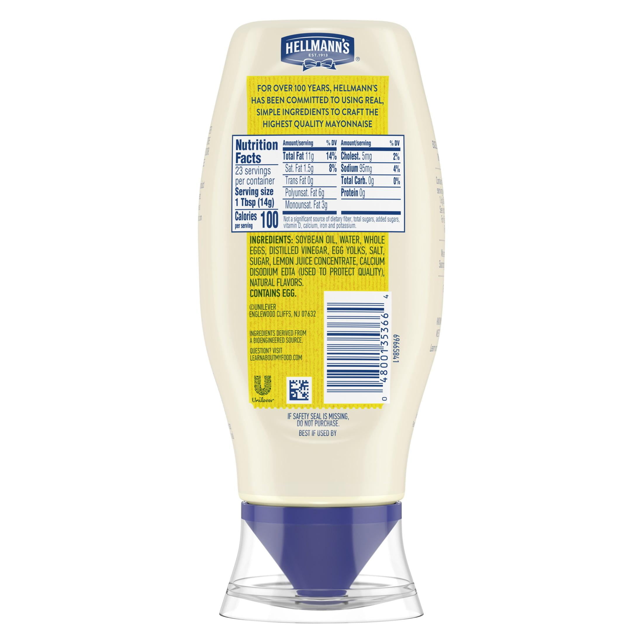 (12 pack) Hellmann's Real Mayonnaise, Sandwich Spread Condiments, 11.5 fl oz Squeeze Bottle​