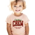 thumbnail image 3 of Olive Loves Apple Christmas Crew Faux Glitter Shirt Making Memories Together Holiday Tee Peach Shirt Youth Medium, 3 of 8
