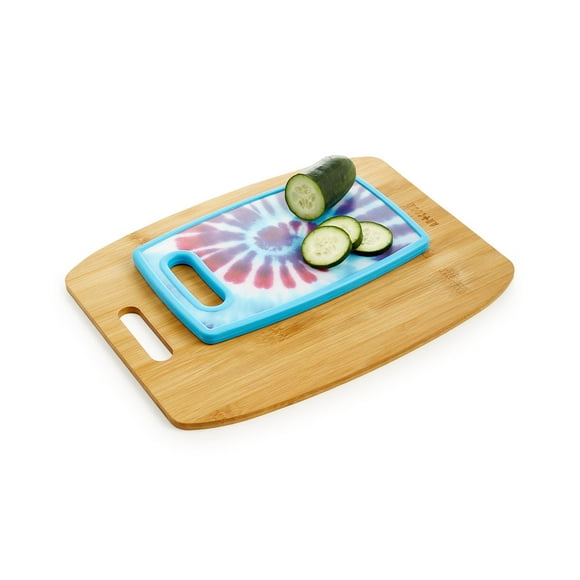 Art + Cook Planche à Découper en Bambou et Poly Ensemble de 2 Pcs